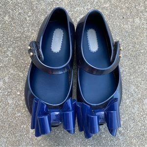 Mini Melissa Bow Shoes navy blue Mary Jane’s toddler